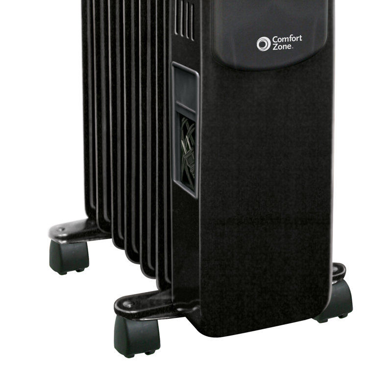 Comfort Zone Digital 1500 Watt Electric Convection Radiator Heater with Silent Operation